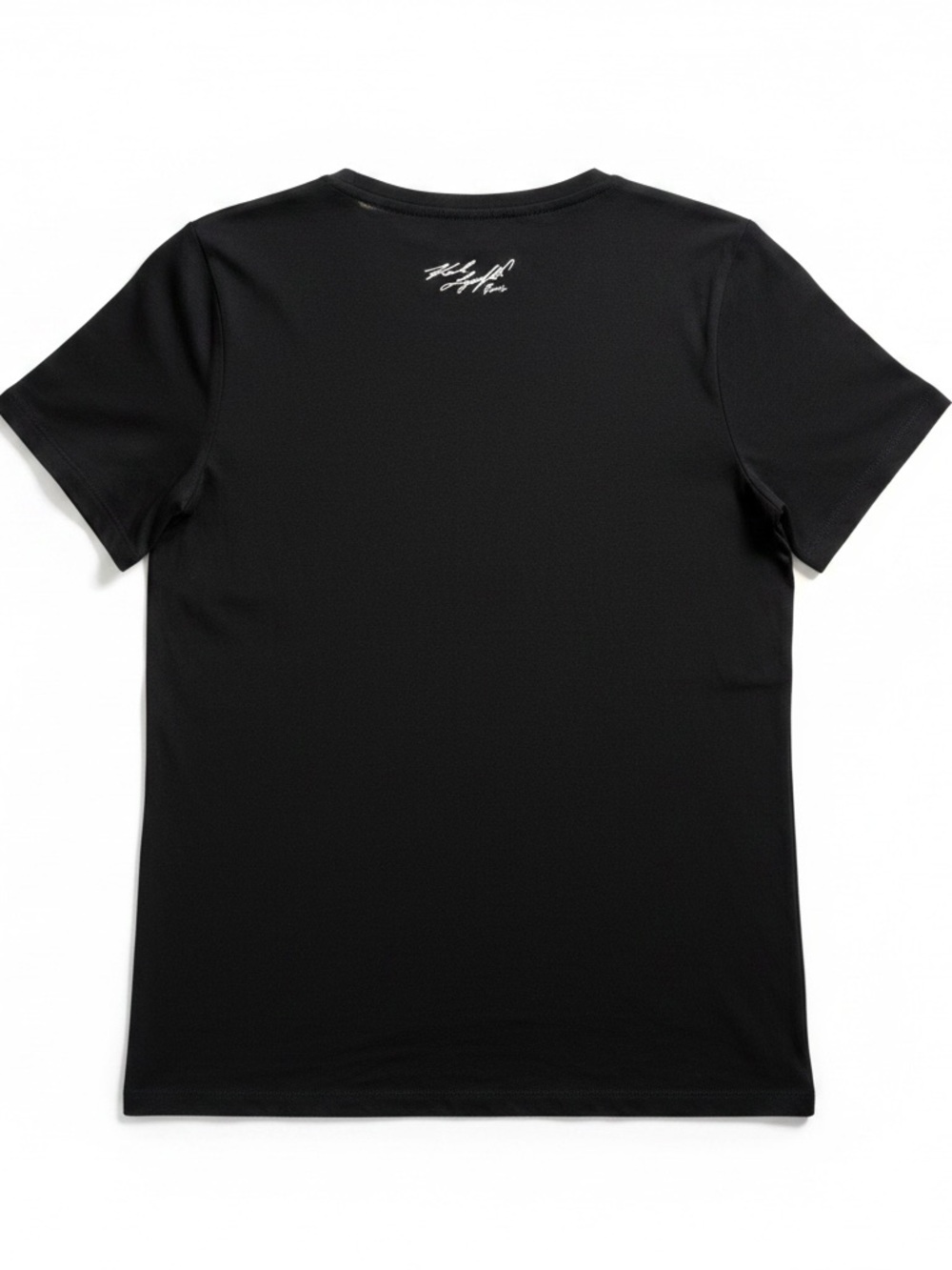 Karl Lagerfeld Black Short Sleeve Tee Eiffel Tower Stud Graphic Sz Medium Paris - Picture 6 of 6